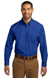 Men's Port Authority® Long Sleeve Carefree Poplin Shirt